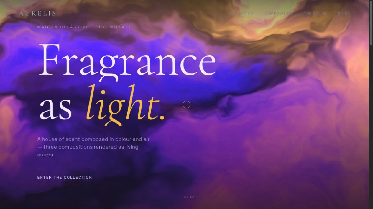 Aurelis independent template, desktop layout.